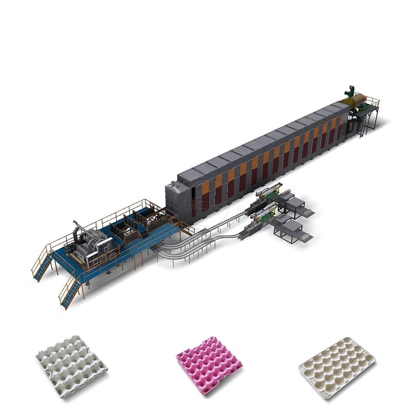 Полностью автоматическая машина для яиц HGHY, оборудование для яичных лотков
