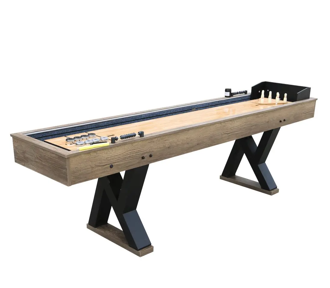 Заводская оптовая продажа 9ft Shuffleboard стол со светодиодной подсветкой