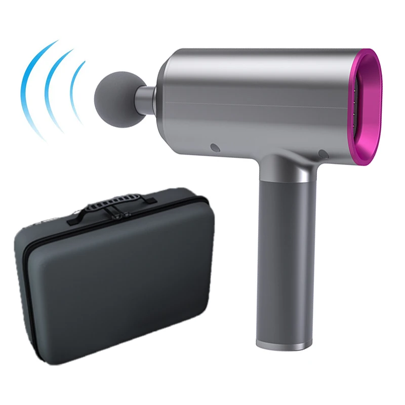 Portable Cordless Lithium Battery High Torque Motor Deep Muscle Massage Gun with low noise