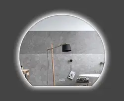 Modern Bathroom Mirrors frameless mirror half round led Mirror