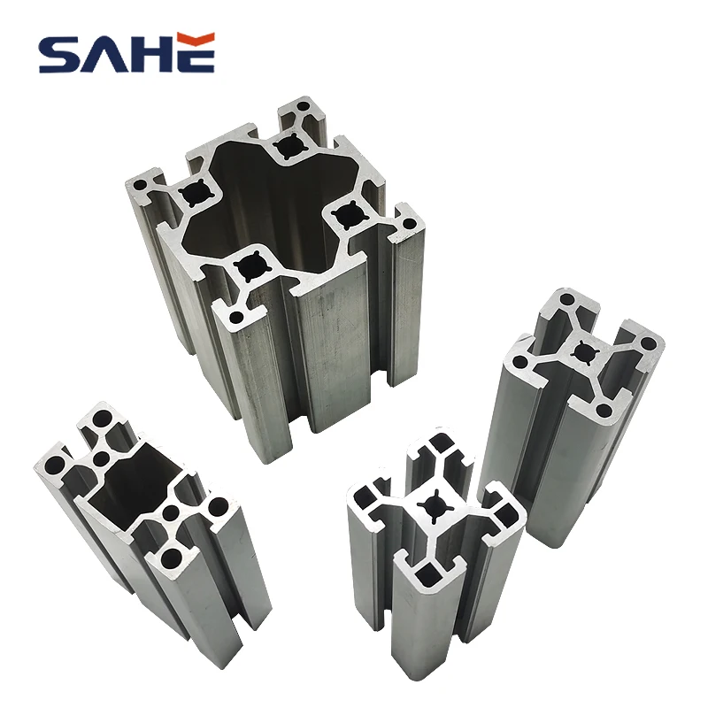 Custom Extruded China Aluminium Profile 100X100 T Slot Industrial Aluminum Extrusion Profile for Work Bench