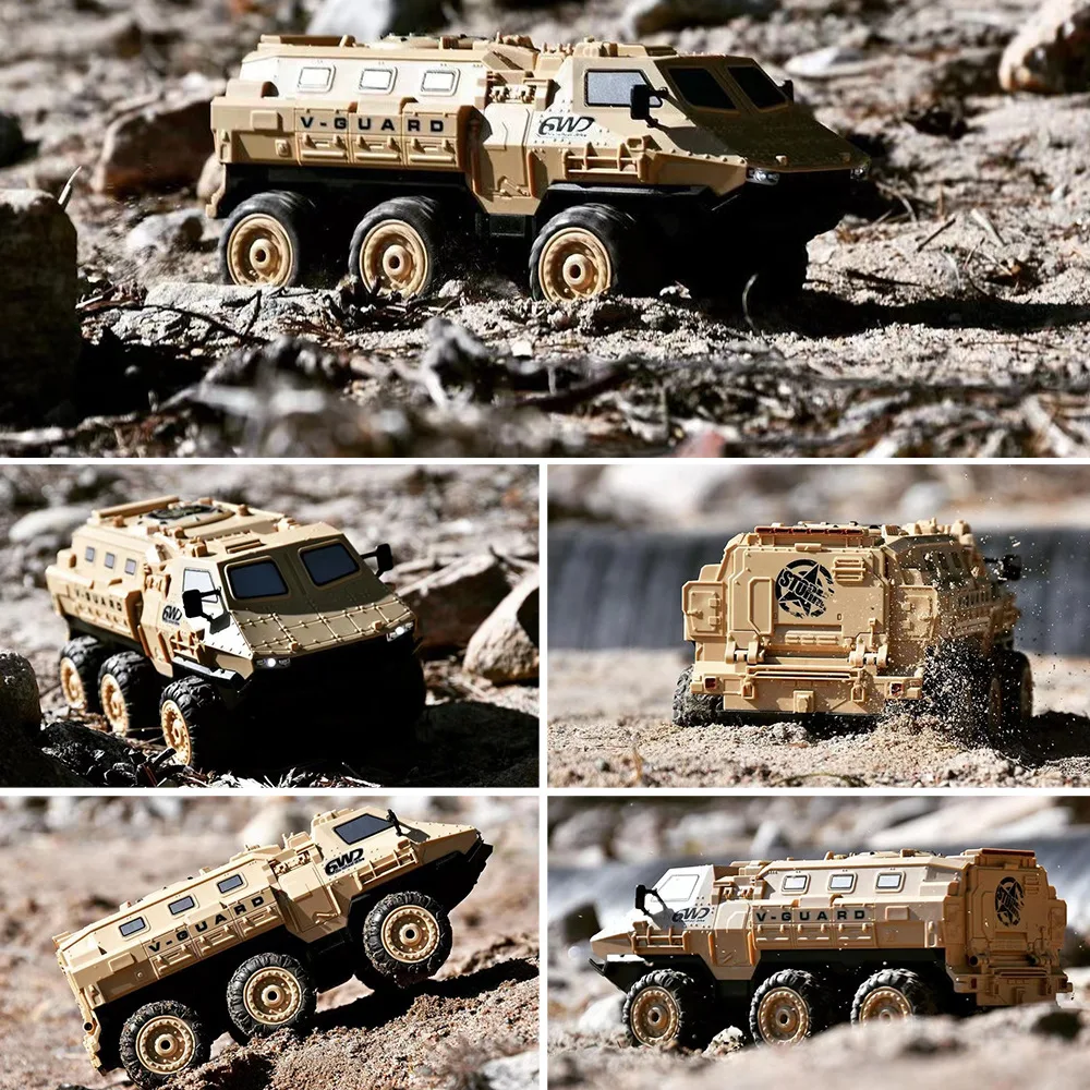 1:16 2 4 г шестиколесный бронированный автомобиль с дистанционным управлением имитирует модель игрушечного автомобиля для подъема грузовика на высокой скорости 20 км/ч