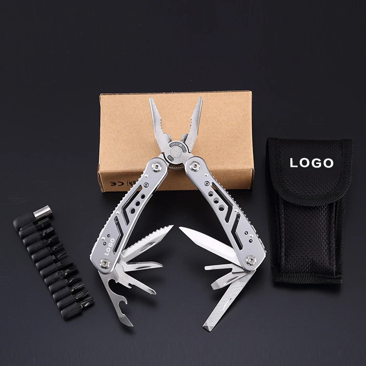 New Multitools Folding Plier Scissors Camping Fishing Multi Tools Plier Screwdriver Bits Multifunctional Knife Survival Tool