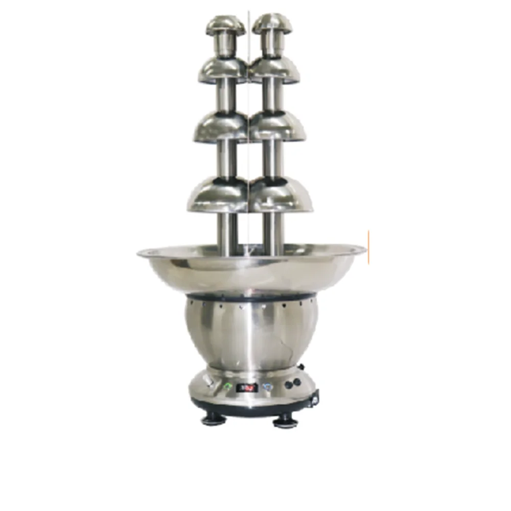 High Quality Commercial 4 Tiers Double Towers Chocolate Making Machine Chocolate Fountain machine