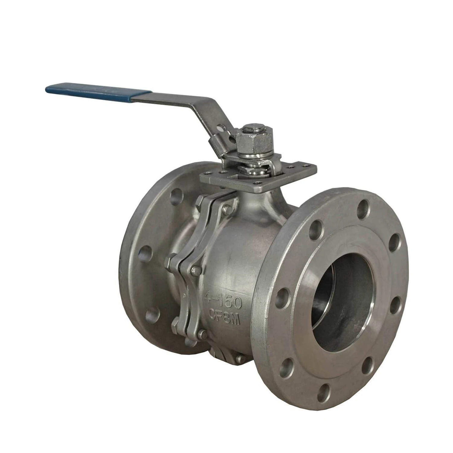 Factory Price DN15-DN250 Stainless Steel Ball Valve  Pneumatic Industrial Valve Flanged 2PCS High Platform Ball Valve