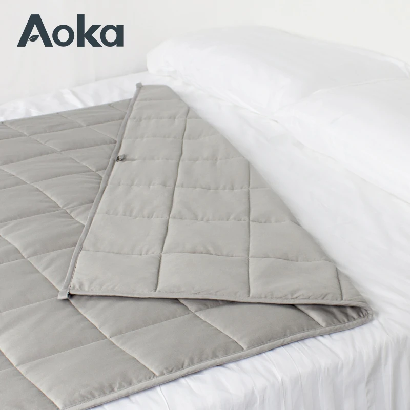 100% Cotton Cover All-Season Cooling Weighted Blanket 100% Oeko-Tex Certified Autism 15 Pounds Weighted Blankets