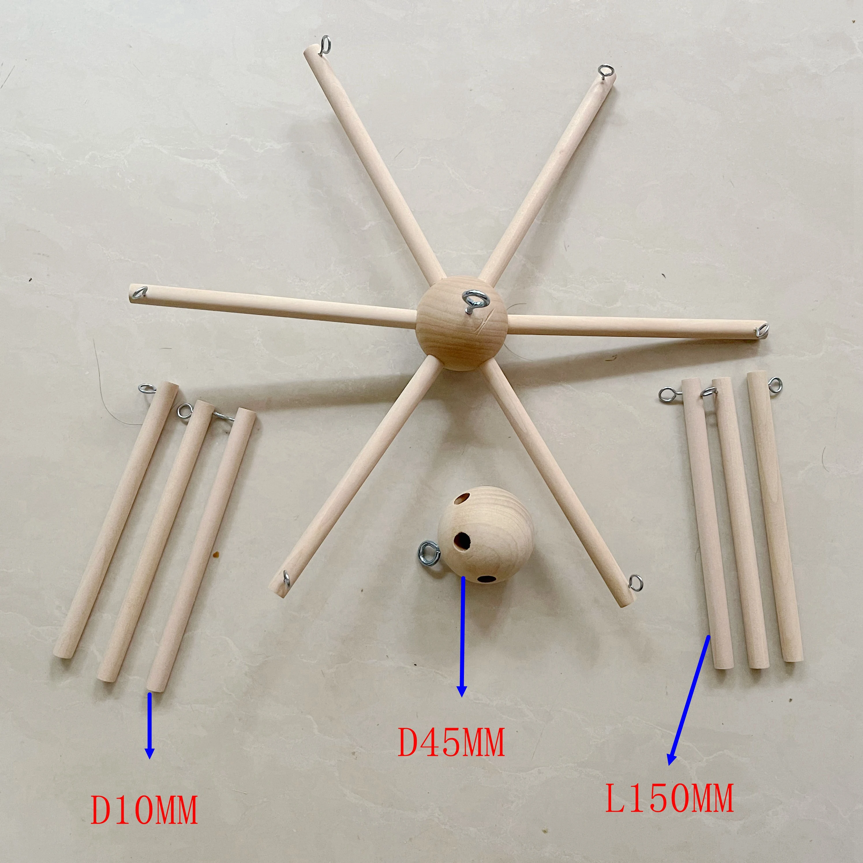 Best-selling Vintage style good quality and affordable outdoor garden hanging decor bamboo and wooden material wind chime