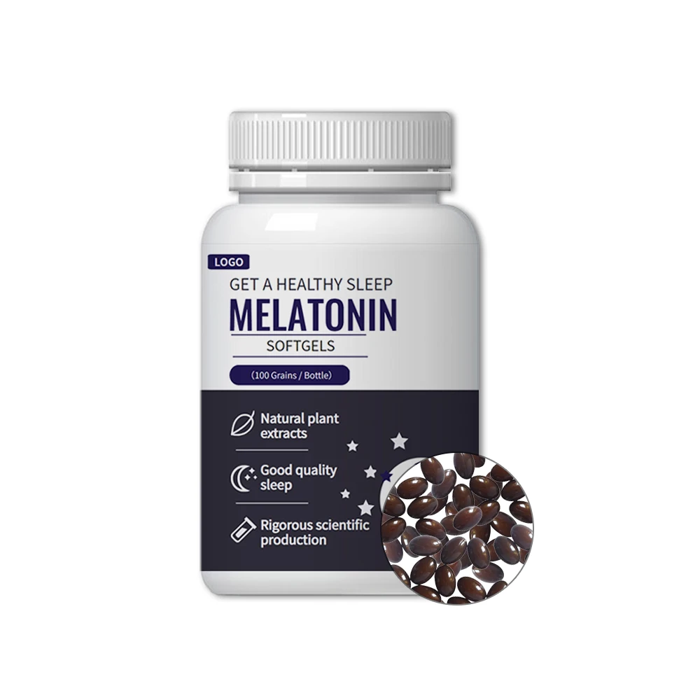 OEM Hot Selling Vegan Melatonin Sleeping Capsules For Adults Non-gmo Gluten Free Capsules For Sleeping Well Melatonin Softgels