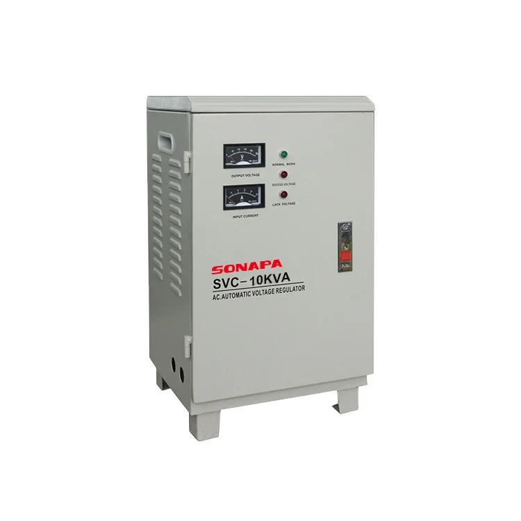 AVR Servo Motor Stabilizer SVC-10KVA 10000VA  AC 220V Automatic Voltage Regulators Stabilizers