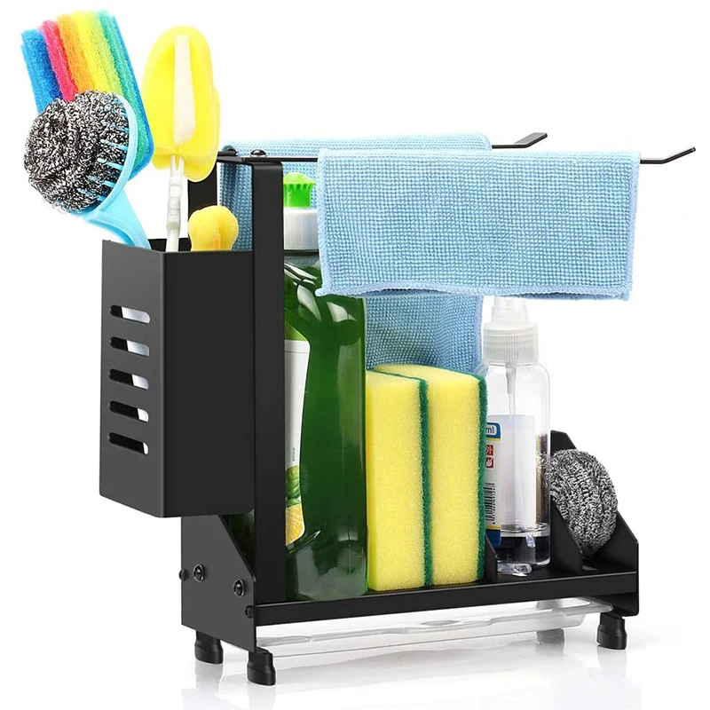 Стеллаж для хранения в кухонной раковине, стеллаж для губки в кухонной раковине, стеллаж для антикоррозийной губки, можно разместить на столе или повесить на стену