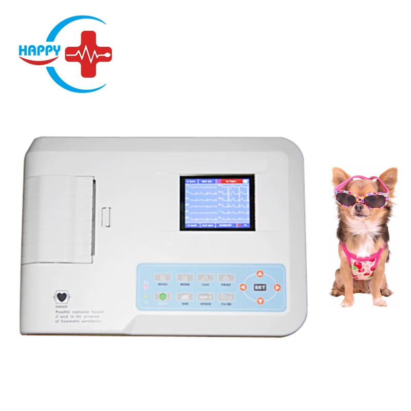 HC-R002 single channel Animal electrocardiogram veterinary ECG machine