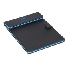 
office folder service directory holder ,black &blue faux leather cover holder for 5-star hotel, restaurant, villa guest room 