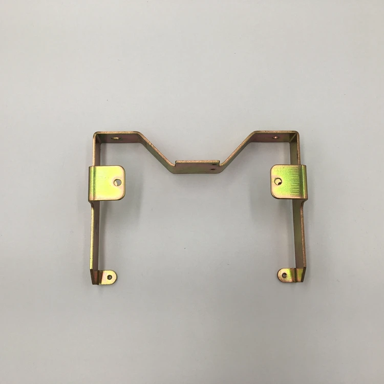Custom Sheet Metal Fabrication Made Stamping Zinc Plated Metal Support Bracket