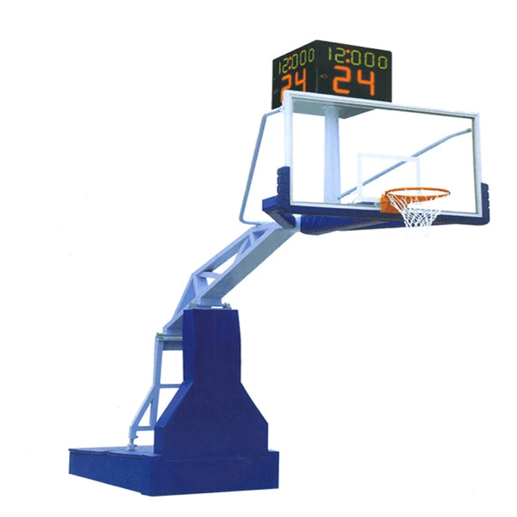 Outdoor Adult Sports Training Equipment electric hydraulic basketball stand set