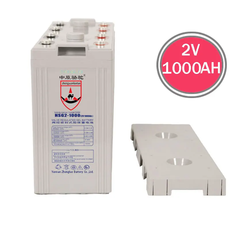 Wholesale 2V 1000Ah Battery supplying Deep Cycle AGM 12V Solar Battery Long Life Lead Acid Battery For Energy System Storage