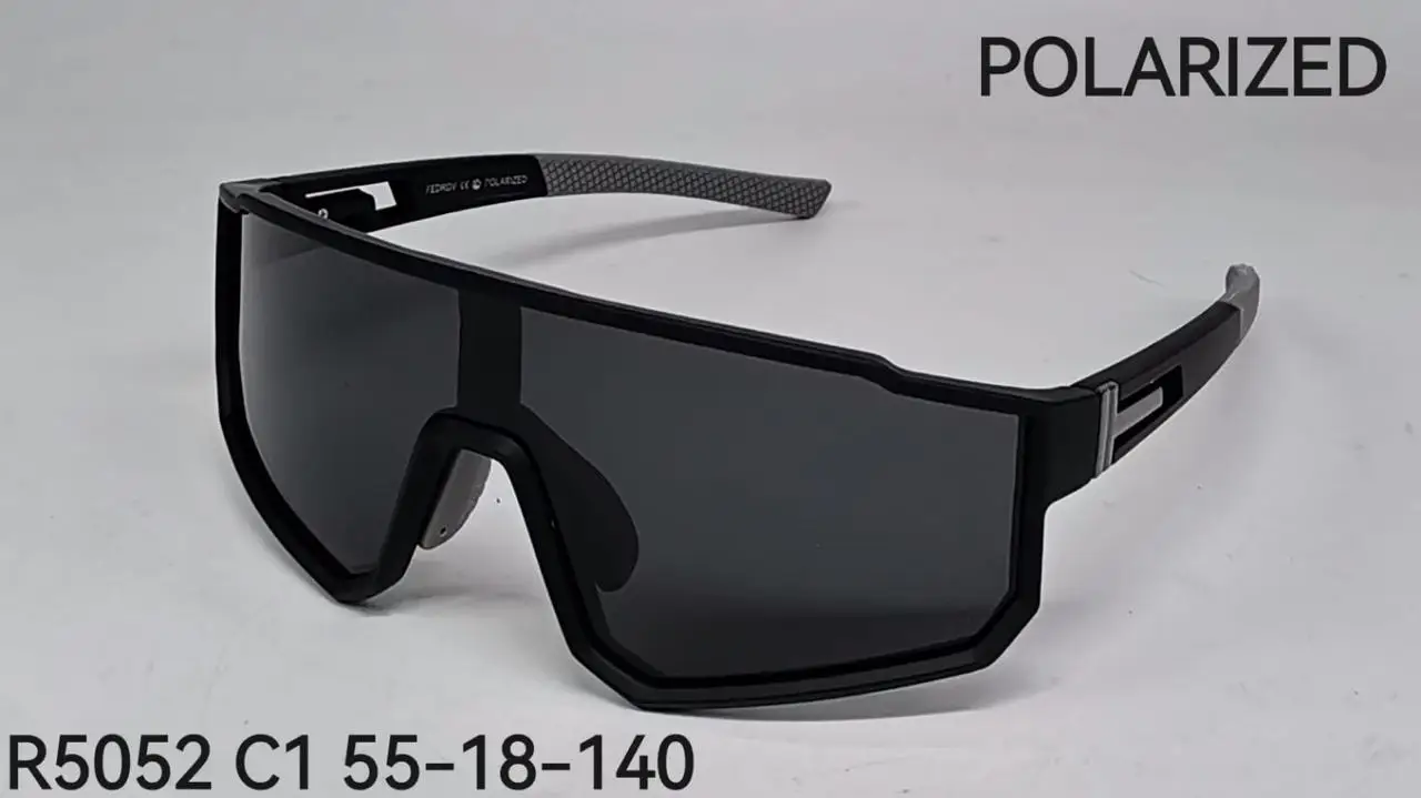 Fedrov UV400 Polarized Bike Bicycle Sunglasses Custom Sport Eyewear with Windproof Blue Silver Lenses Outdoor Cycling Glasses