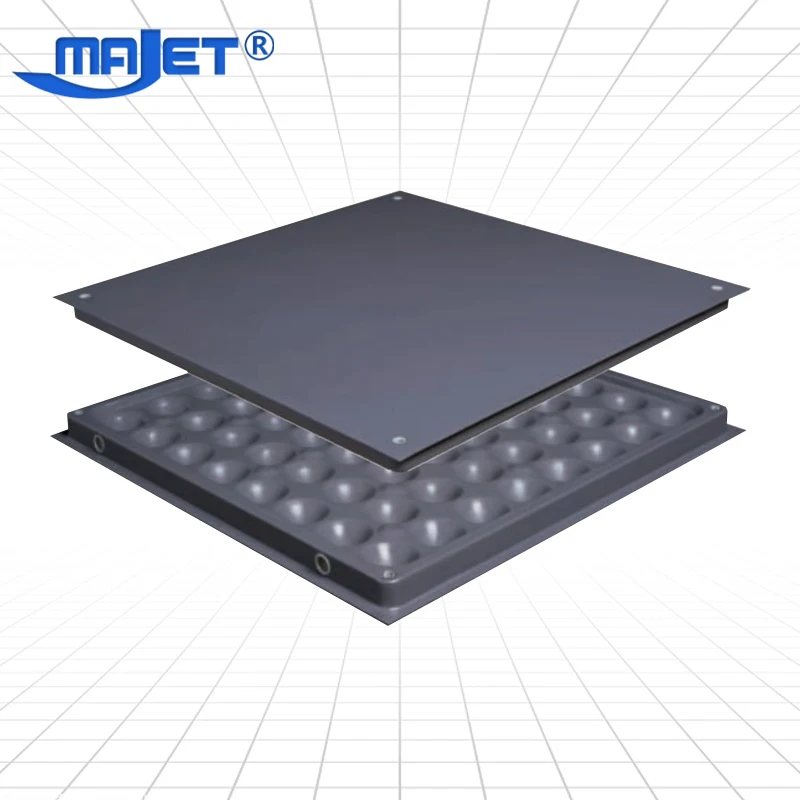 Majet data center steel anti static OA network raised access flooring system spcc steel trade show raised flooring