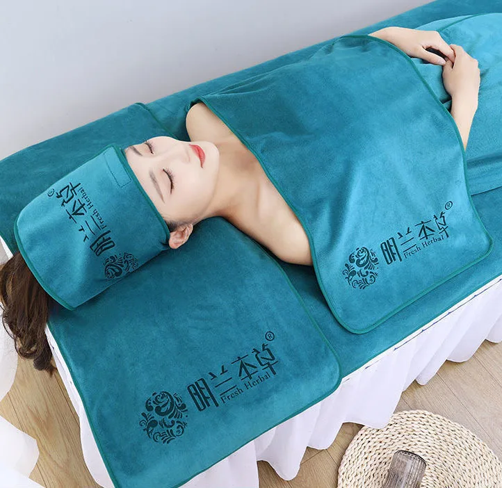 Custom Personalized SPA Women Super Absorbent Quick Dry Soft Magic Turban Towel With Buttons Twist Wrap Microfiber Spa Towel set