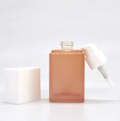 foundation bottle with pump marble plastic bottle with press pump cap pump cream eyelash remover