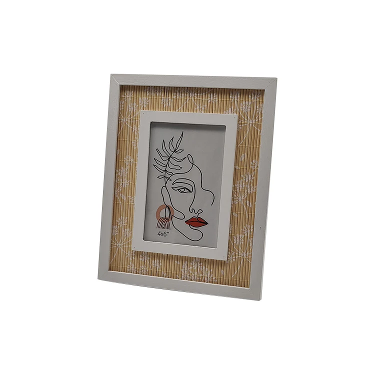 Customized Home Decoration 4x6 Bamboo Photo Frame Wall-mounted Solid Wood Frame Wood Photo Frame