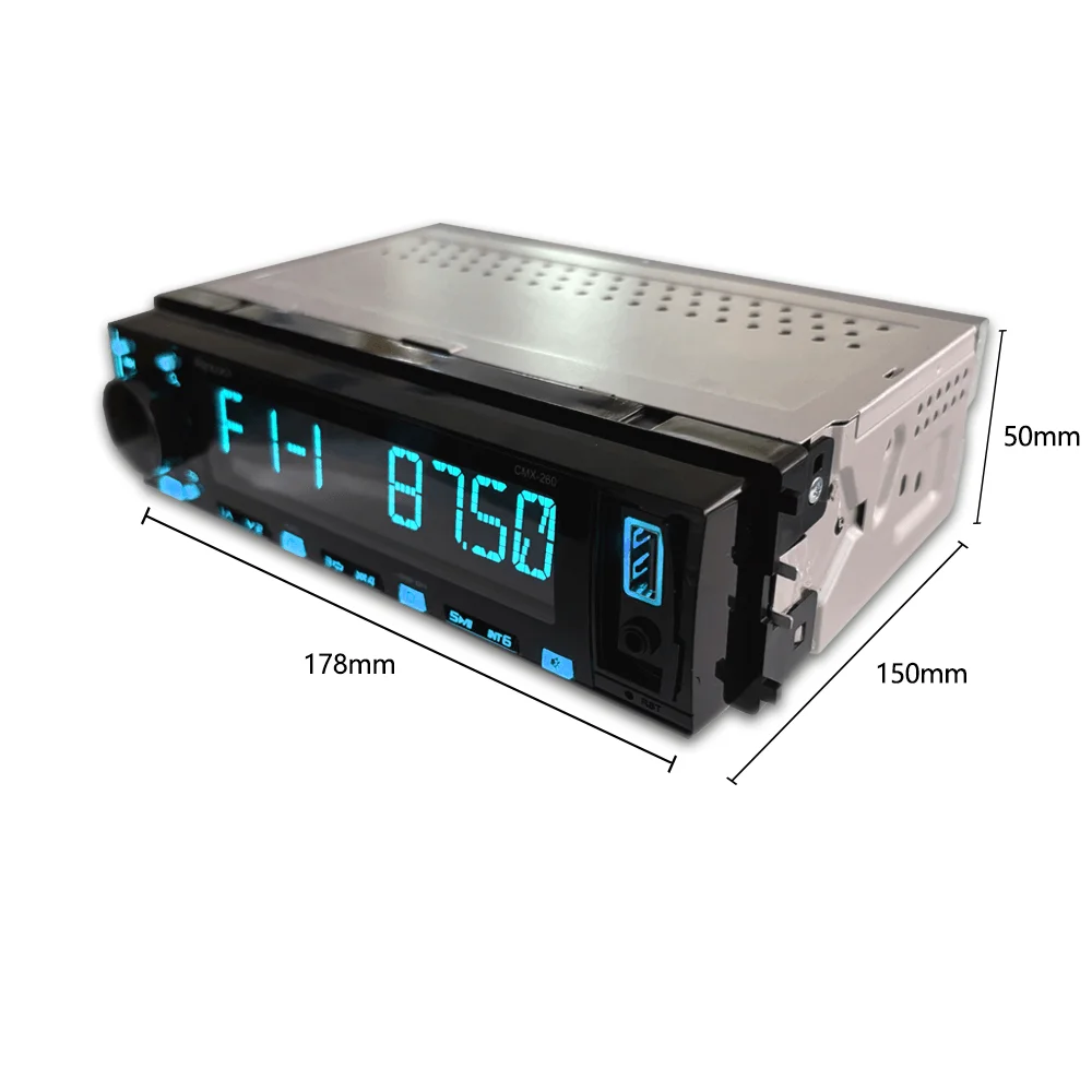1 Din User Detachable SI4745 Usb BT4.2 Multifunctional Car Mp3 Player Radio Tuner