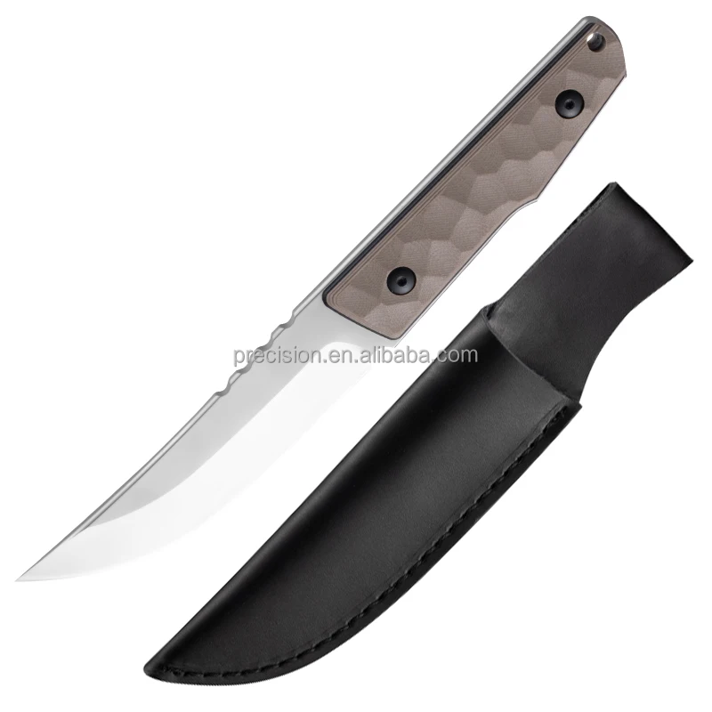 2024 Новое поступление G10 ручка 9Cr18 с фиксированным лезвием тактические охотничьи ножи в джунглях кожаными чехлями