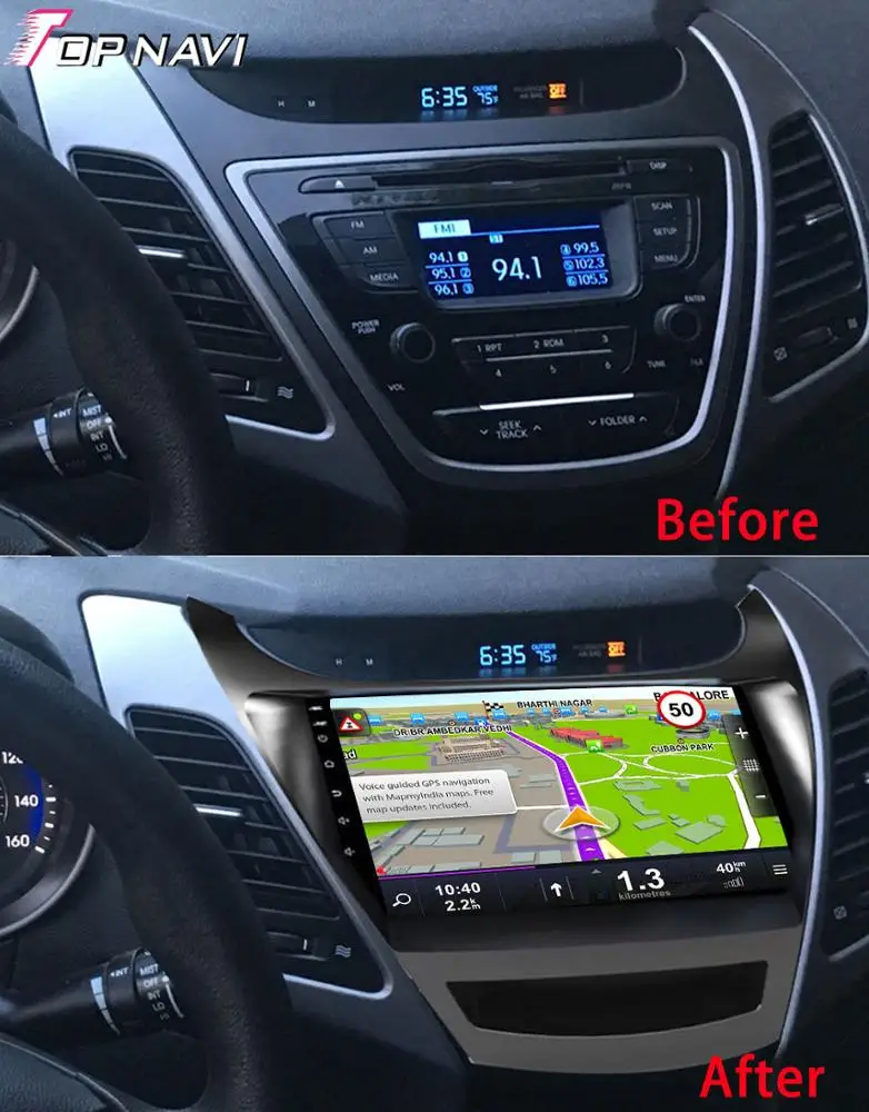 Авто Радио Видео установка Панель рамка для Hyundai Elantra 2014 Android автомобильный радиоприемник аудиоаксессуары 9 дюймов Рама вагонетки с противовесом
