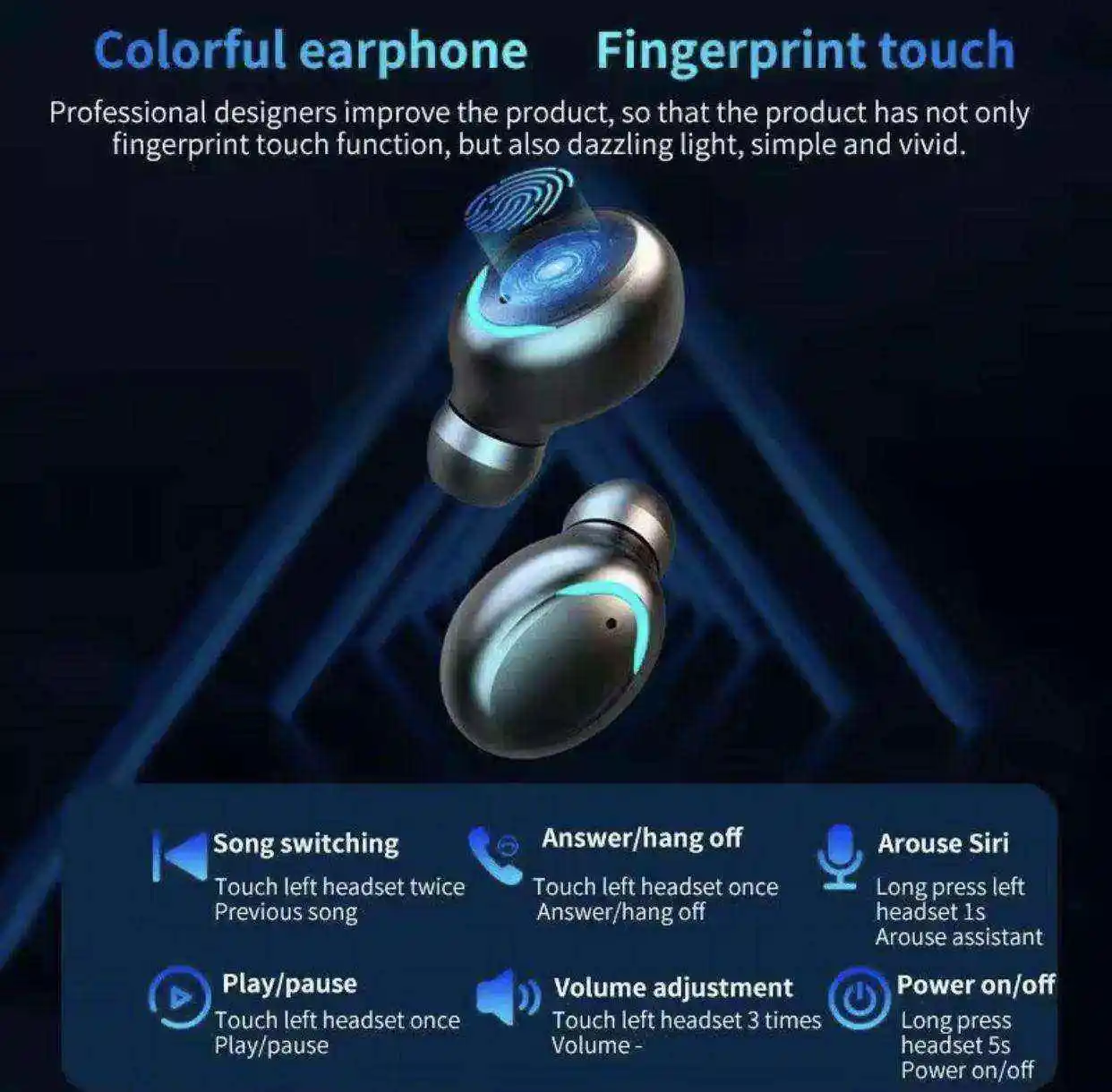 2024 Tws F9 Wireless Air In-Ear Pods Audifonos Auriculares Fones De Ouvido BT 5.3 Inalambr Headphones Gaming Earbud Earphone