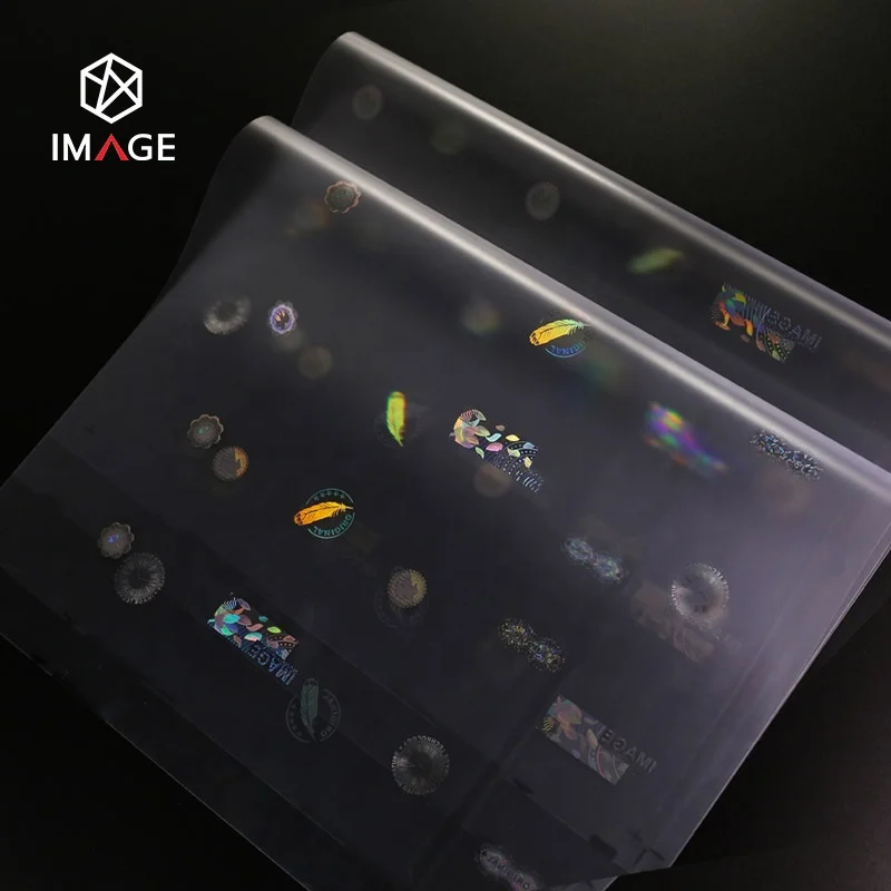 Custom Transparent PC/PVC/PETG ID Card Hologram Overlay with Strong Anti-Scratch and Anti-tampering