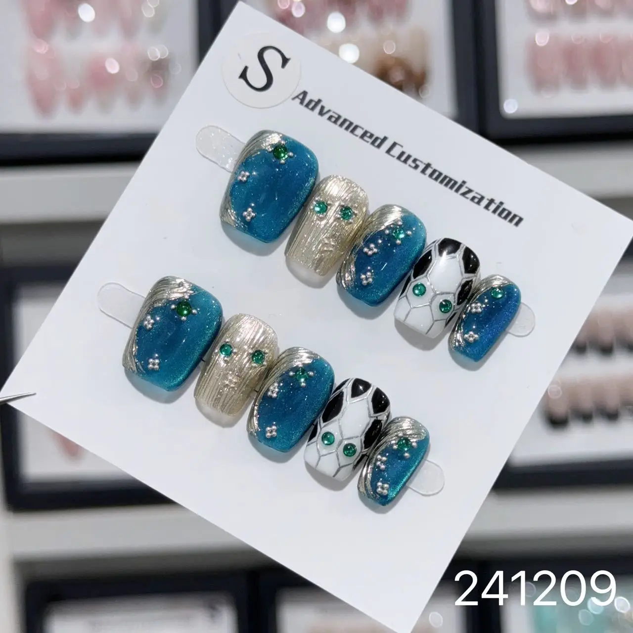 Пользовательские этикетки искусственные ногти с Клеем Private Label handmade разного размера для нейл-арта