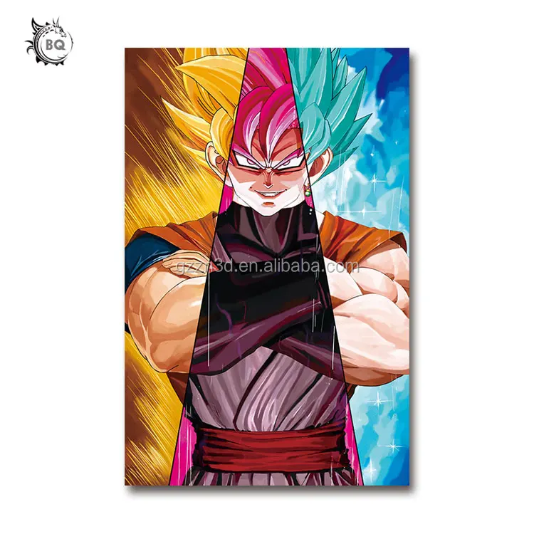 
11x17 inches 3d lenticular flip change anime 3d poster 