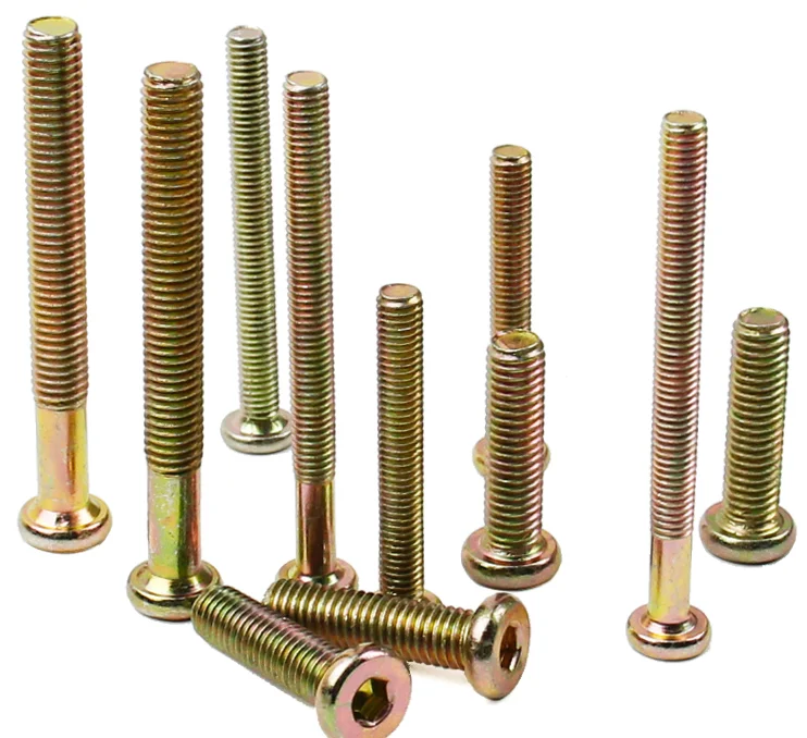 M6 Furniture Joint Connector Bolt  Nut -Hex Socket Screws Head Cot Bed Bolts