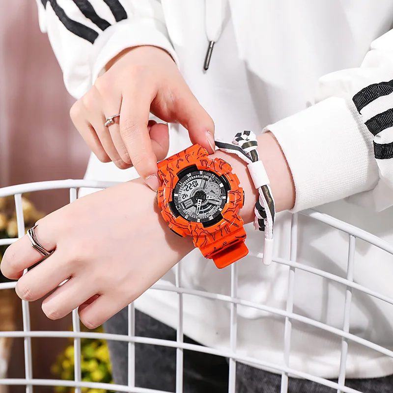 Wholesale 3atm Digital Montre Femme Reloj Digital Barato Watch for men Glass Plastic Unisex Rubber Round digital watches