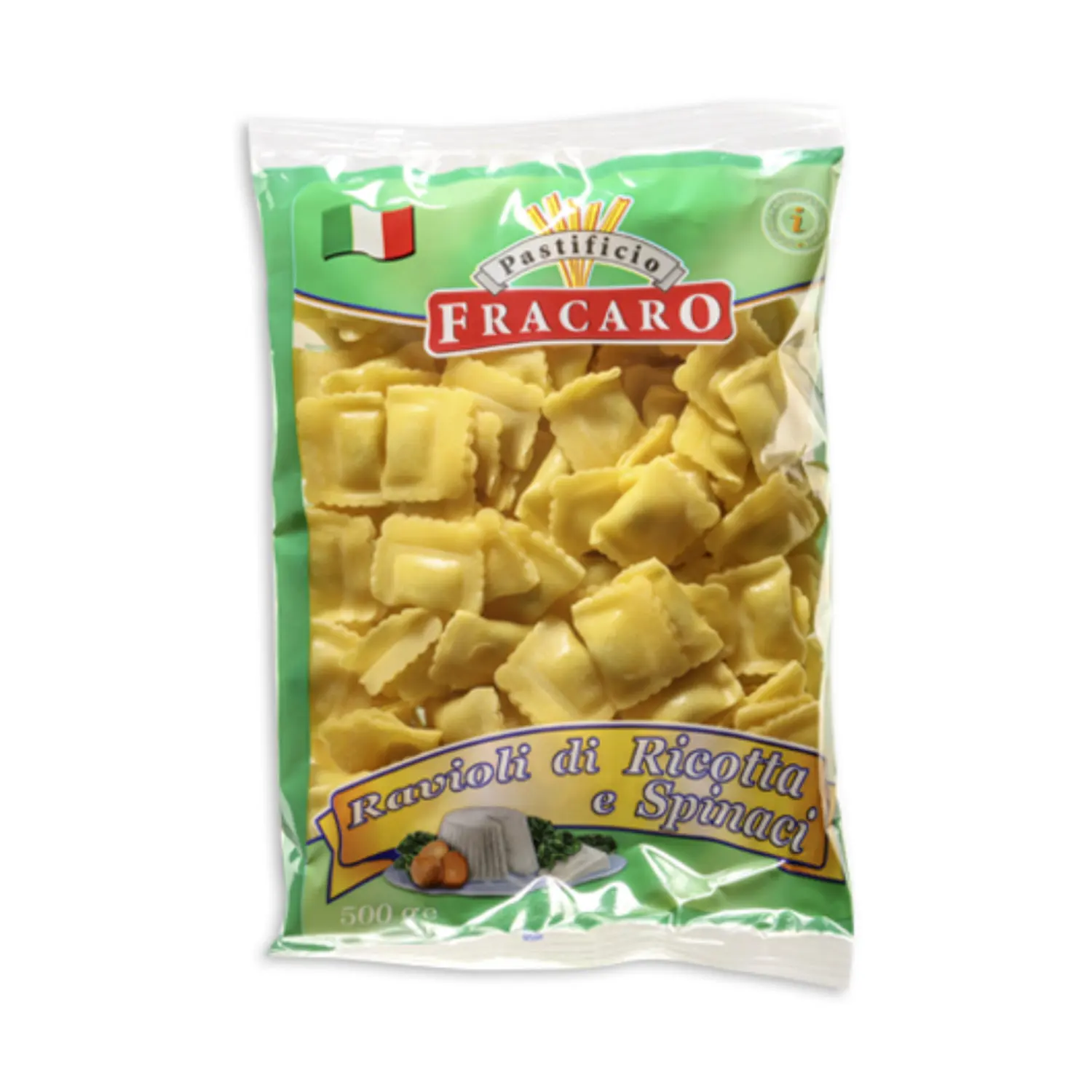 Паста наилучшего качества 500 г, доступный Оптовый продукт-свежие пасты-равиоли с рицинкой и шпинатом