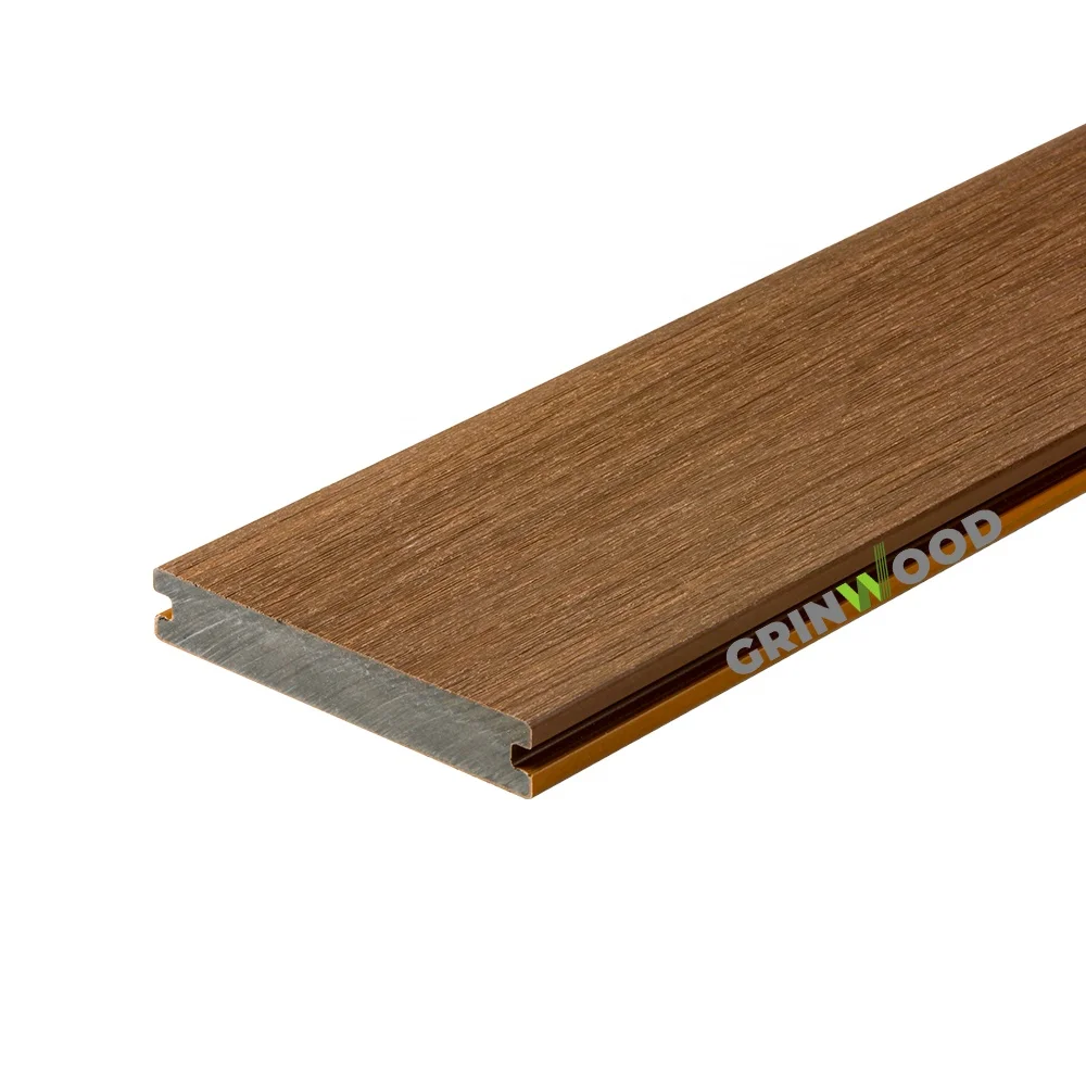 Outdoor Faux Wood Recycled Plastic Solid Lumber wpc outdoor decking Alternative Outdoor Flooring Garden Floor Deck