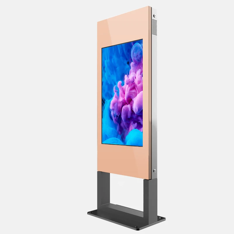 high brightness ip65 65 inch outdoor lcd digital signage waterproof totem advertising display outdoor touch screen lcd monitor