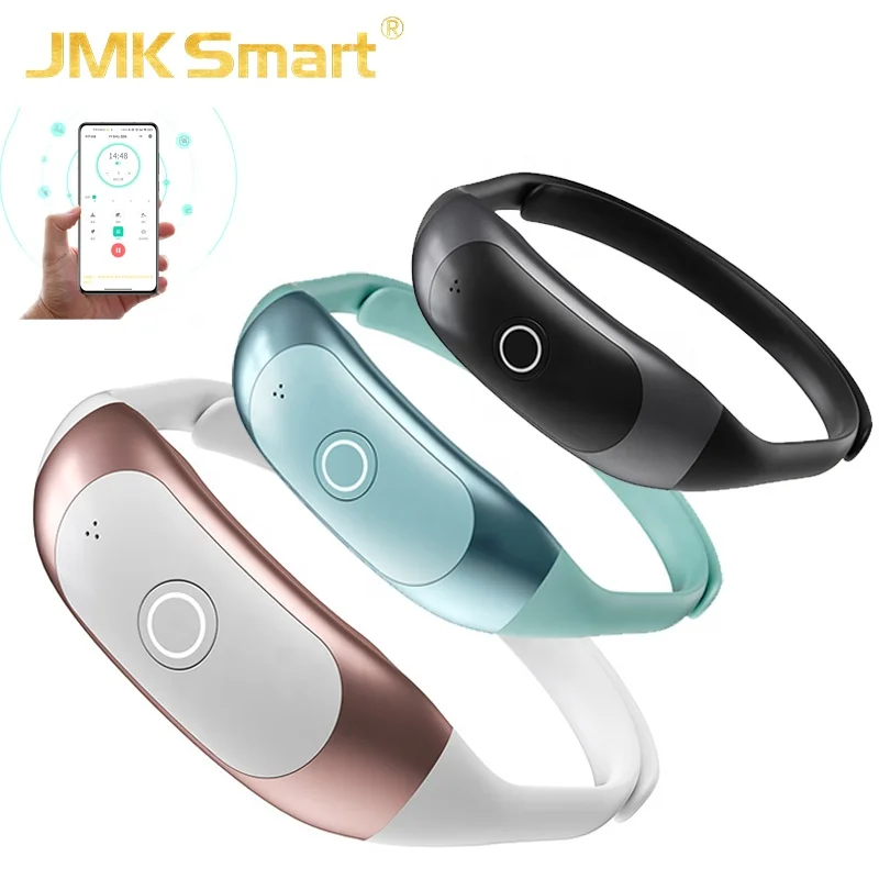 JMK Smart New Arrival OEM Neckology Wireless Bluetooth Neck Massager Hot Compress Electric App Neck Pain Relief