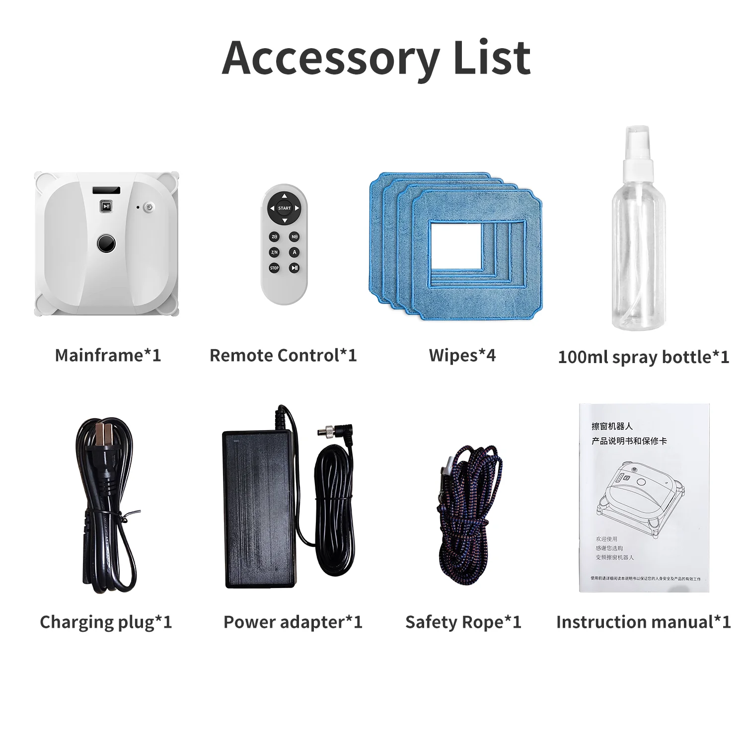 
Glass Robot Window Cleaner F28 OEM Customize High Suction Power High Quality And Stability 