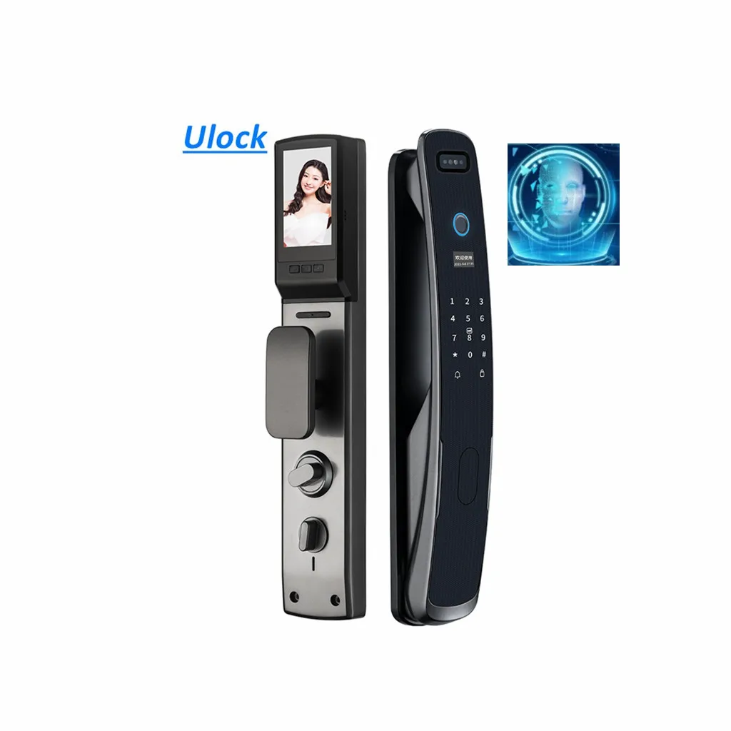 smart home facial recognition access door lock automatic unlocking fingerprint door lock