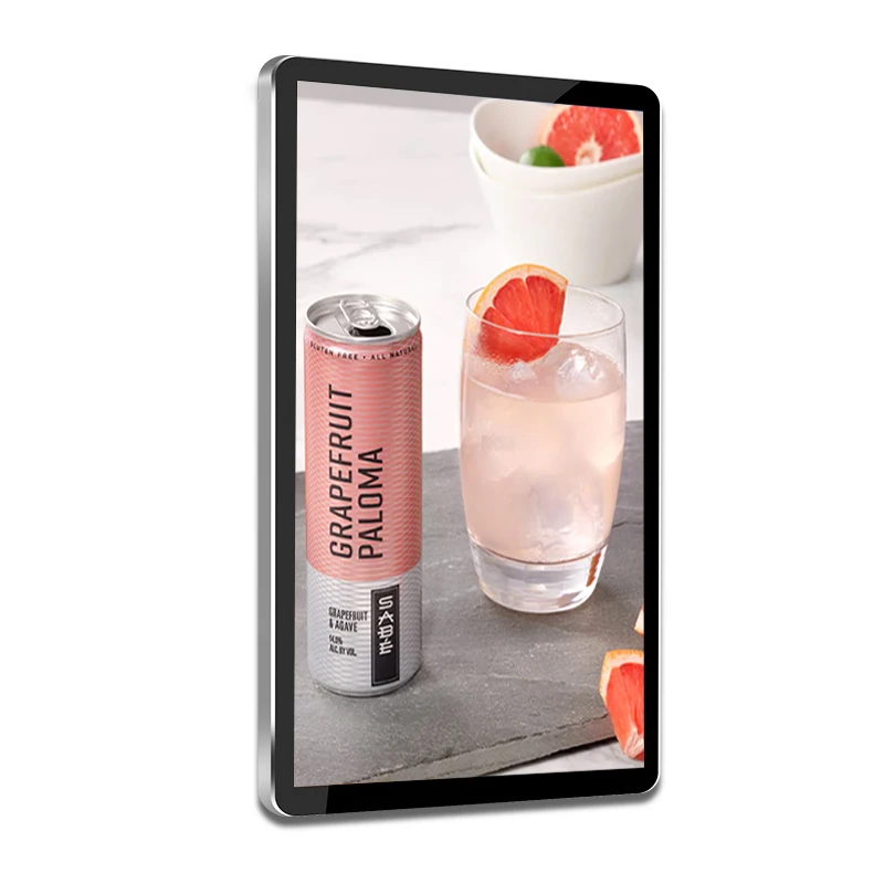 23.6 inch Indoor Multimedia Player TV Display Screen Android WiFi Connection Wall Mounted Screen LCD Digital Smart Signage