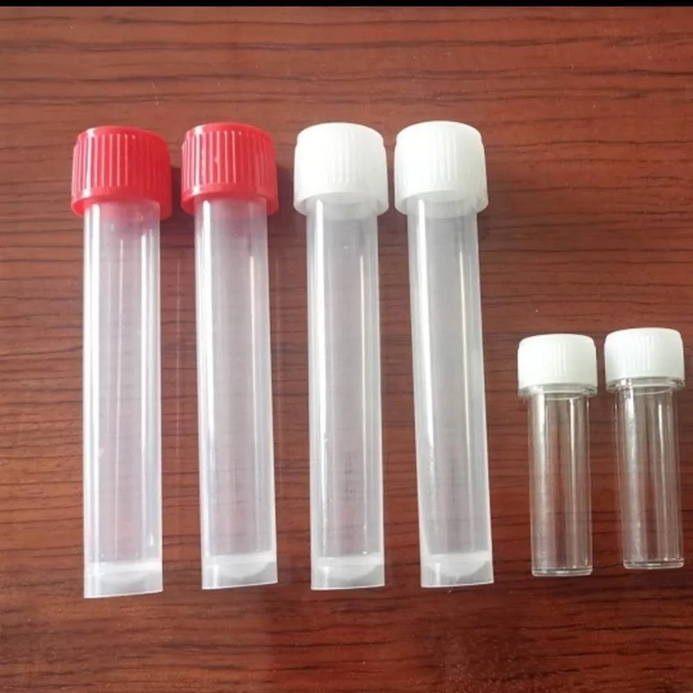 Стерильная Радиационная пластиковая тестовая трубка размером 5 мл, 10 мл, культивационная трубка с винтовой крышкой