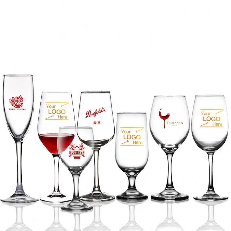 Wholesale Red Wine Glass Wine Glass in Bulk Stem Goblet Stemware Drinking Cup Juice Glasses Cocktail Tumbler Wedding Decoration