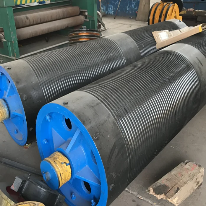 Match Different Wire Rope Crane Wire Rope Drum For Double Beam Crane