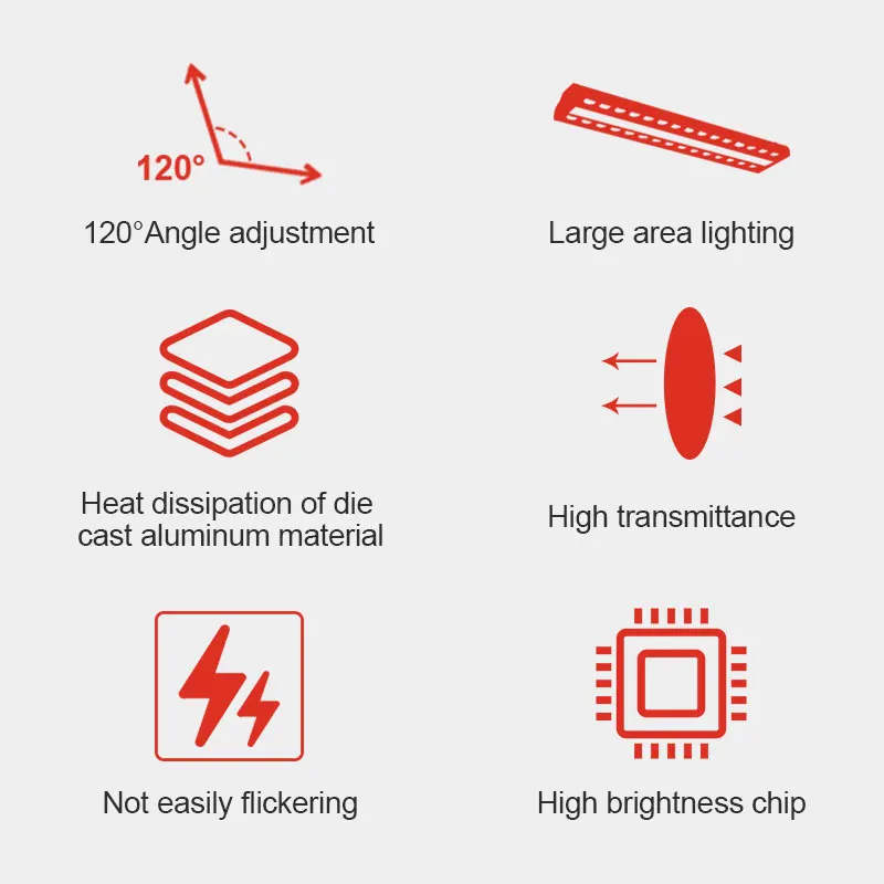 Supermarket shelf display lighting track or suspension installation  bilateral adjustable shelf light