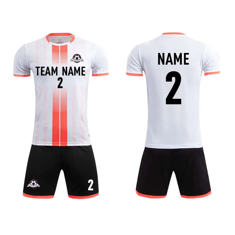 Adults 100% Polyester Thailand Quality Football Jersey Uniform Sublimation Soccer Jerseys Sets For Clubs Team