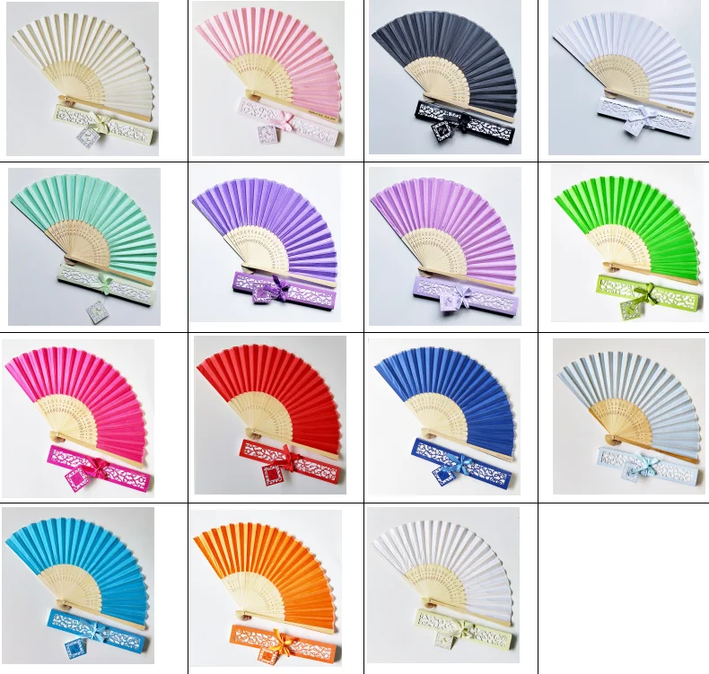 2024 Wholesale High Quality Custom Printed Logo Promotional Folding Paper/Fabric Plastic Hand Held Fan Printed Fans