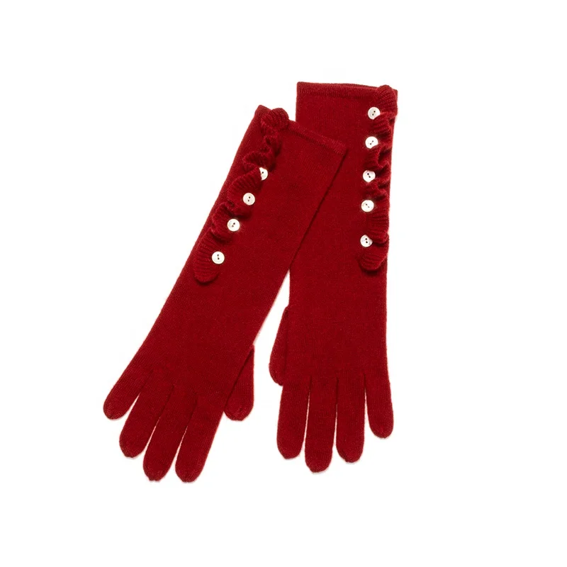 Зимние осенние теплые чистые кашемировые вязаные Рукавицы Перчатки
