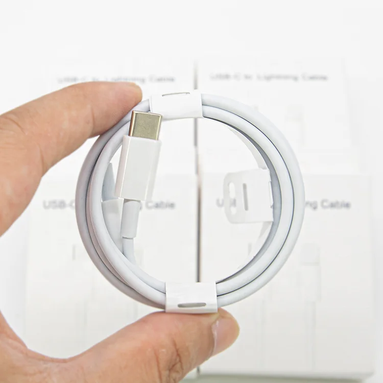 High Quality Quick Charger Cable PVC TPE White 1M Type C Data Cable PD Phone Fast Charging Cable For 11 12 Pro Max