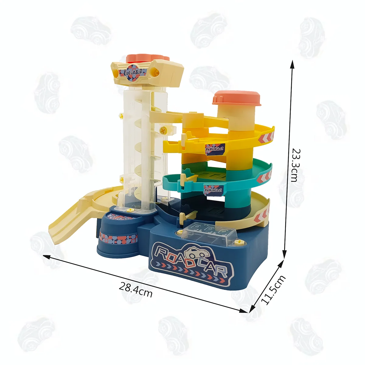 2021 New Electric Toy Car Track Parking Lot Toys With 3 die-cast Car Toy Set With Elevator B/O