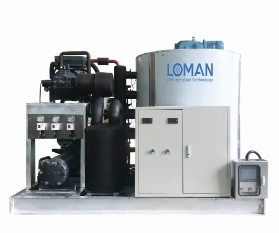 mini flake ice machine for fish seafood 1t 2t 3t